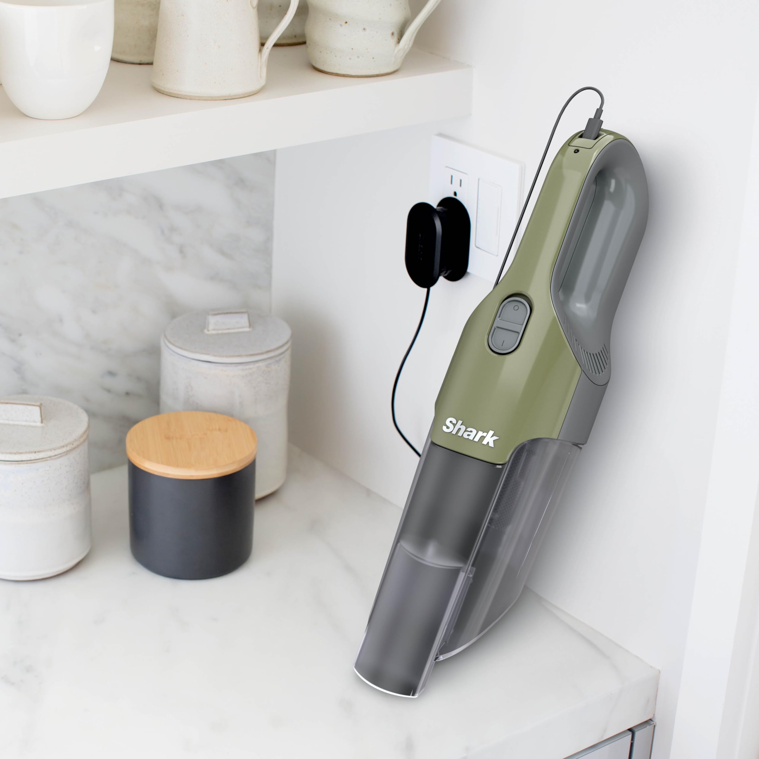 Shark Cyclone Handheld Vacuum - HyperVelocity Suction, Lightweight 1.6 lbs, XL Dust Cup, USB Charging, 8