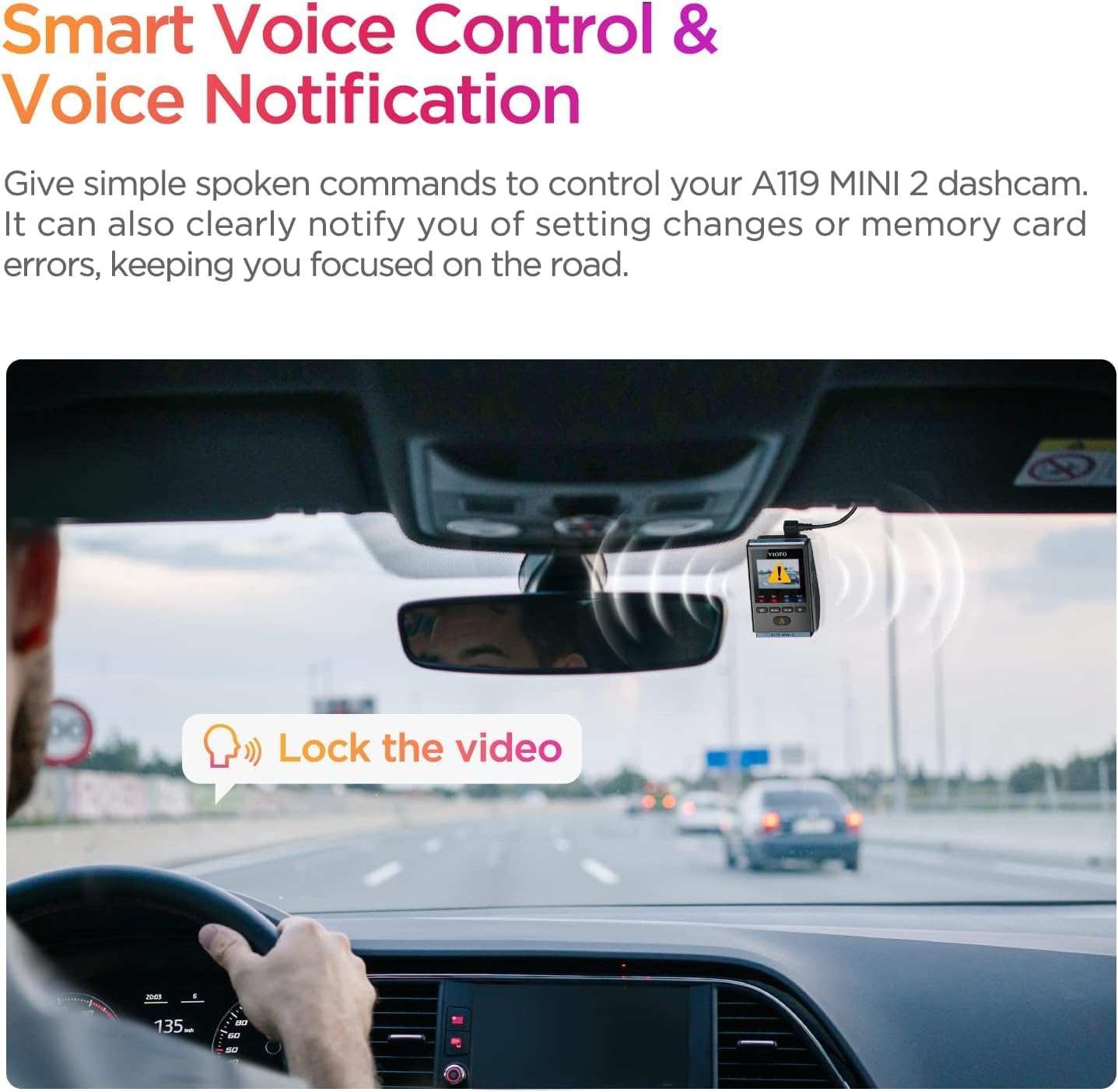 VIOFO Dash Cam Front A119 Mini 2, STARVIS 2 Sensor, 2K 60fps/HDR 30fps Voice Control Car Dash Camera with 5GHz Wi-Fi GPS, Night Vision 2.0, 24H Parking Mode, Supercapacitor (SD Card Not Included) 🍁 All In One Marketplace Canada
