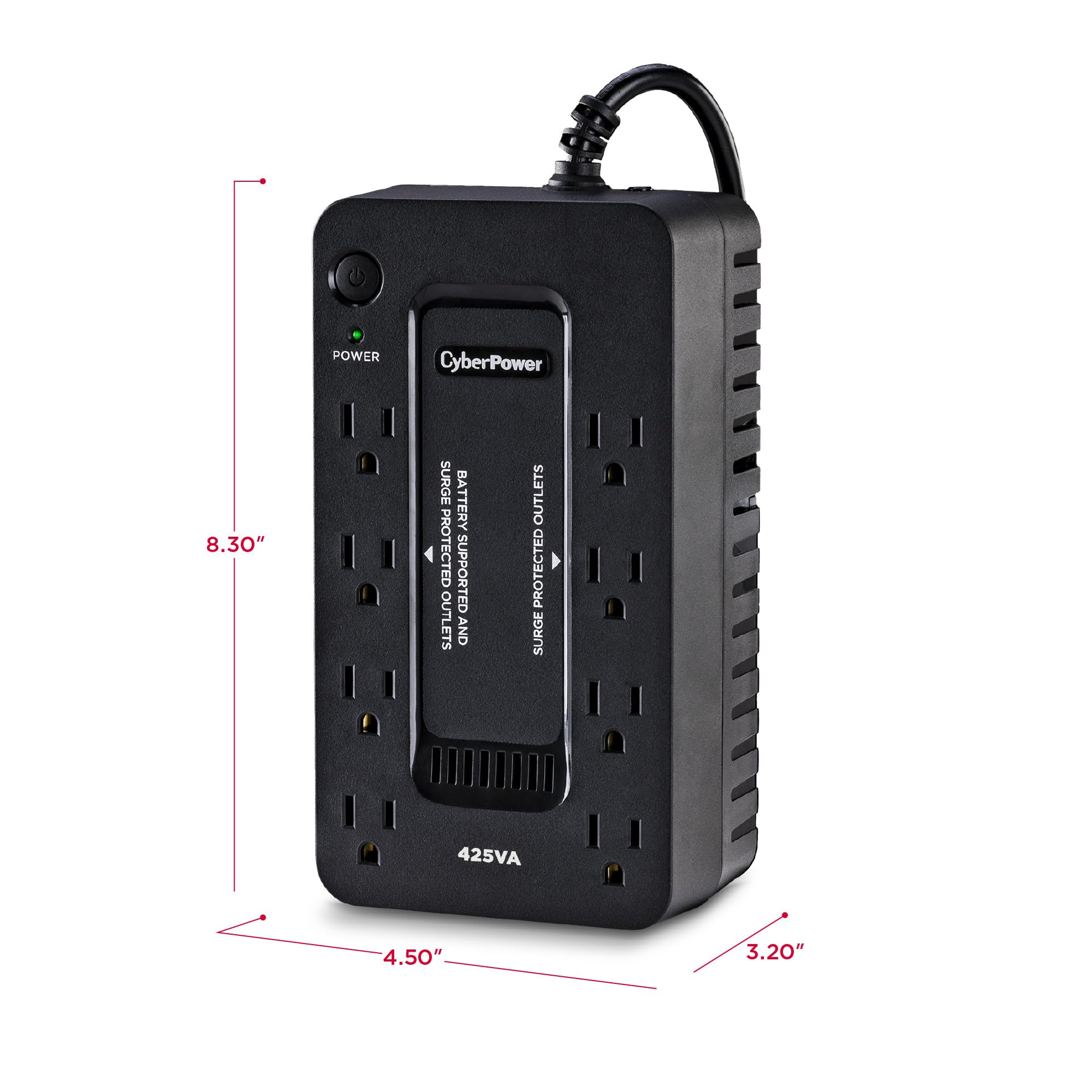 CyberPower ST425 Standby UPS Battery Backup and Surge Protector, 425VA/260W, 8 Outlets, Compact, UL Certified 🍁 All In One Marketplace Canada