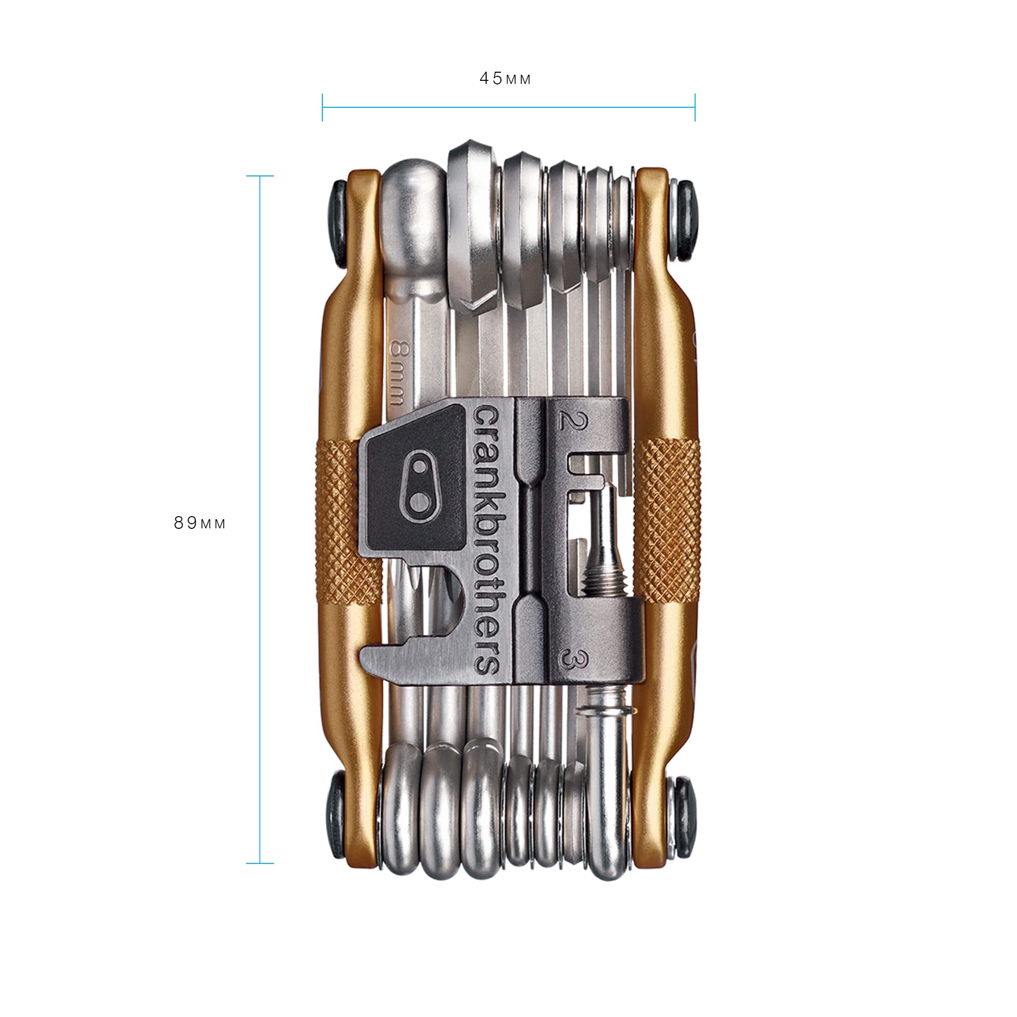 Crank Brothers Multi Bicycle Tool (19-Function, Gold) 🍁 All In One Marketplace Canada