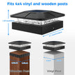 peasur 4x4 Solar Post Caps Lights, 3 Modes Fence Post Solar Lights for Outdoor Vinyl Wooden Posts, Waterproof Deck Post Solar Lights for Garden Porch, Black 4 Pack 🍁 All In One Marketplace Canada