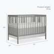 Dream On Me Synergy 5-in-1 Convertible Crib in Cool Grey, Greenguard Gold Certified, BSA Certified, 3 Mattress Height Settings, Classic Nursery Furniture 🍁 All In One Marketplace Canada