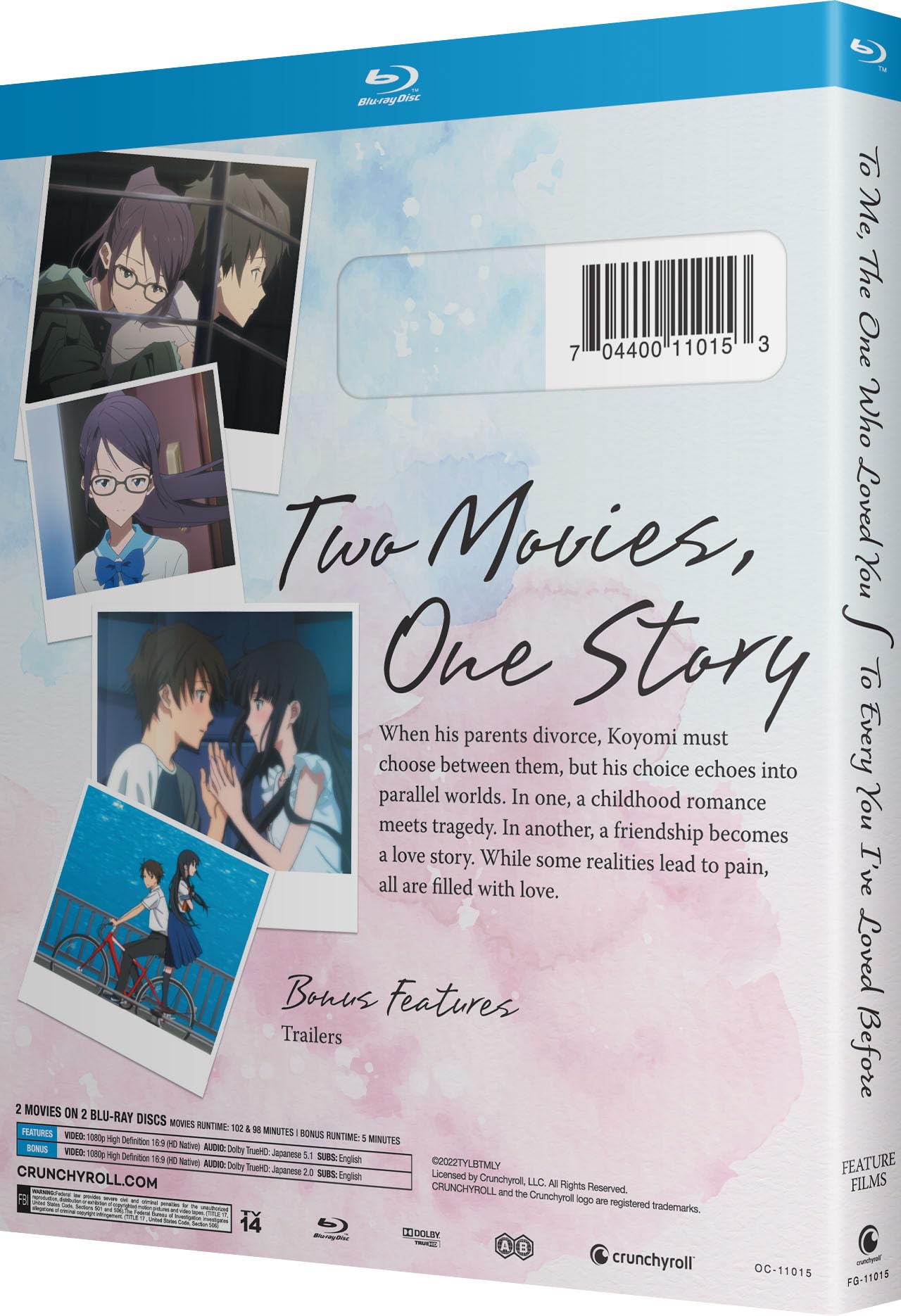 To Me, The One Who Loved You + To Every You I've Loved Before - Blu-Ray