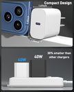 iPhone 17 16 Pro Max Charger Fast Charging, 2 Pack 40W USB C Charger Block 🍁 All In One Marketplace Canada