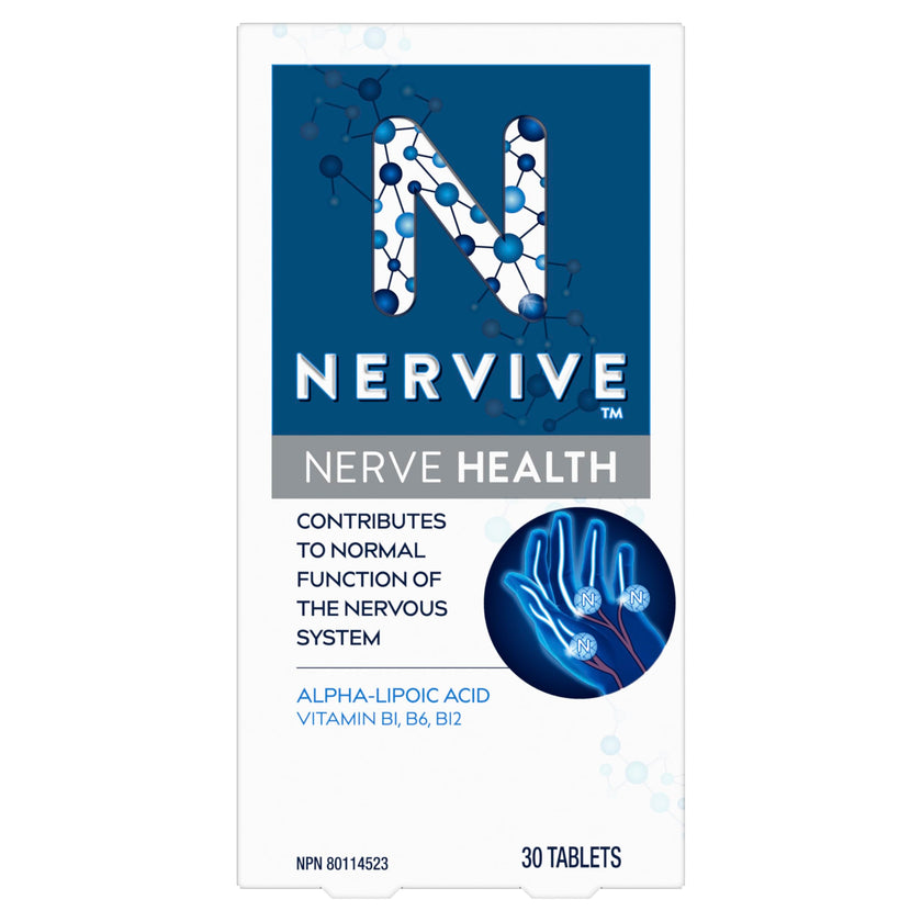 Nervive, Nerve Health, for Nervous System, Alpha Lipoic Acid, ALA, Vitamins B1-Thiamine, B6, B12, 30-Day Supply, 30 Count 🍁 All In One Marketplace Canada