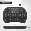 Rii i8+ Mini Wireless Keyboard,Bluetooth Keyboard with Touchpad,Handheld Remote,LED Backlit Compatible with Android TV Box, Android Smart TV,HTPC,Raspberry Pi, Win 7 8 10,Mac OS 🍁 All In One Marketplace Canada