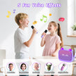 Mini Karaoke Machine Toys Gifts, Kids Portable Bluetooth Speaker with 2 Wireless Microphone and LED, Christmas Birthday Gift Idea for Girls Boys 3-12 + Year Old, Noisemaker Toys for Party (Purple) 🍁 All In One Marketplace Canada