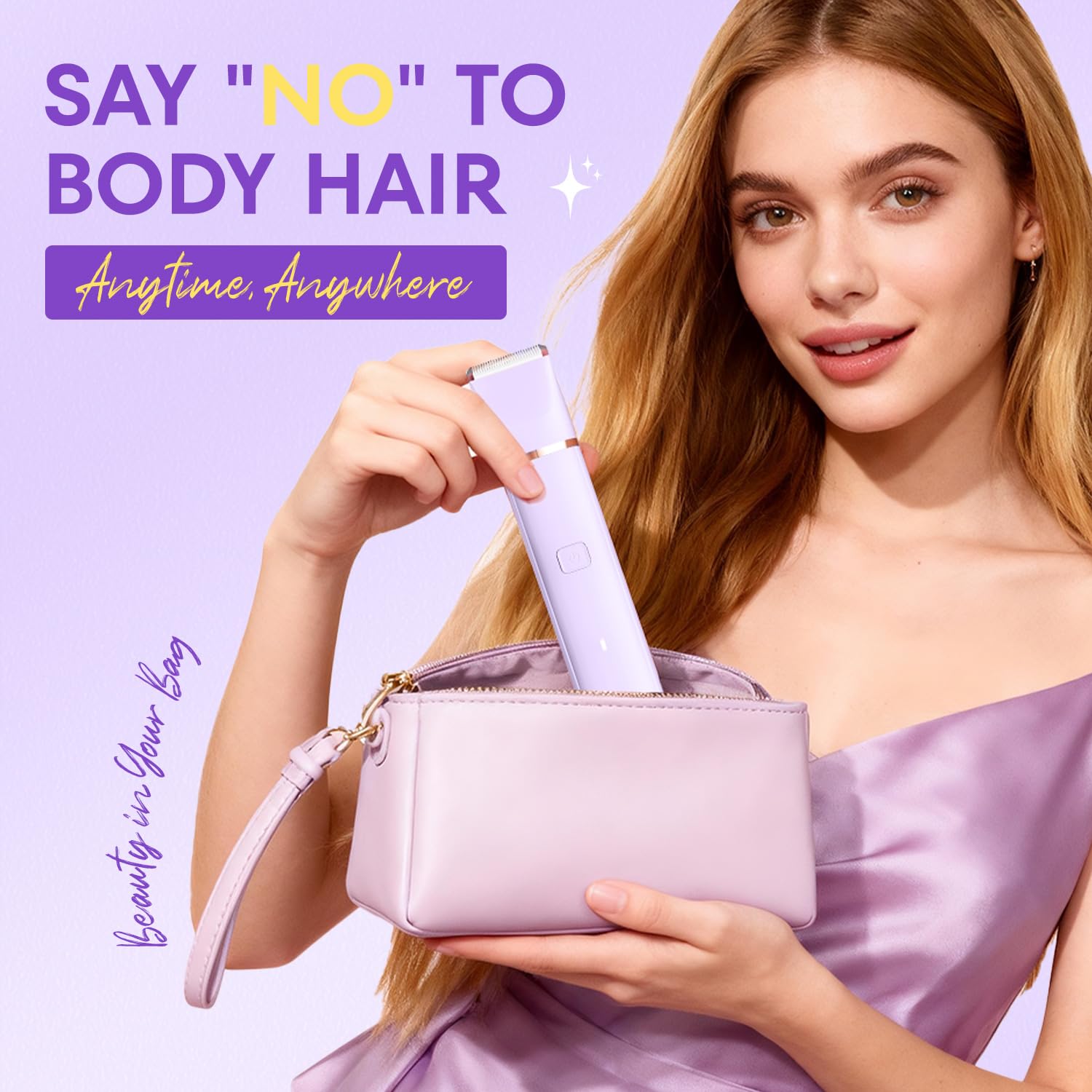 VG VOGCREST Bikini Trimmer for Women: 2-in-1 Painless Body Shaver for Underarm Leg Arm - Portable Travel Friendly Pubic Grooming Kit - Rechargeable Electric Razor with Charging Dock 🍁 All In One Marketplace Canada