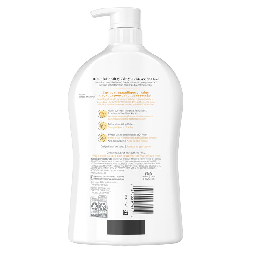 Olay Ultra Moisture Body Wash with Shea Butter, Free from Parabens, 975 ml 🍁 All In One Marketplace Canada