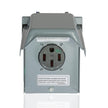 Leviton 50A Outdoor EV Charging Outlet with Metal Weather-Resistant Cover, Surface Mount, EVCVM-050, Gray 🍁 All In One Marketplace Canada