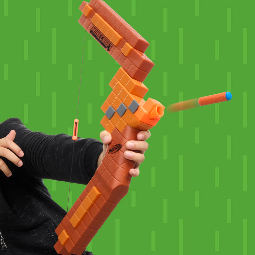 Nerf Minecraft Bow Dart Blaster, Pull-Back String Priming, 8 Nerf N1 Darts Compatible Only with Nerf N1 Dart Blasters, Ages 8+ 🍁 All In One Marketplace Canada