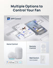 Dreo Ceiling Fans with Lights, 12 Speeds & 3 Fan Modes, Quiet DC Motor, Low Profile Easy to Install, Flush Mount Smart Ceiling Fan with Dimmable LED, 12H Timer for Bedroom, Remote, Black, 44'' 🍁 All In One Marketplace Canada
