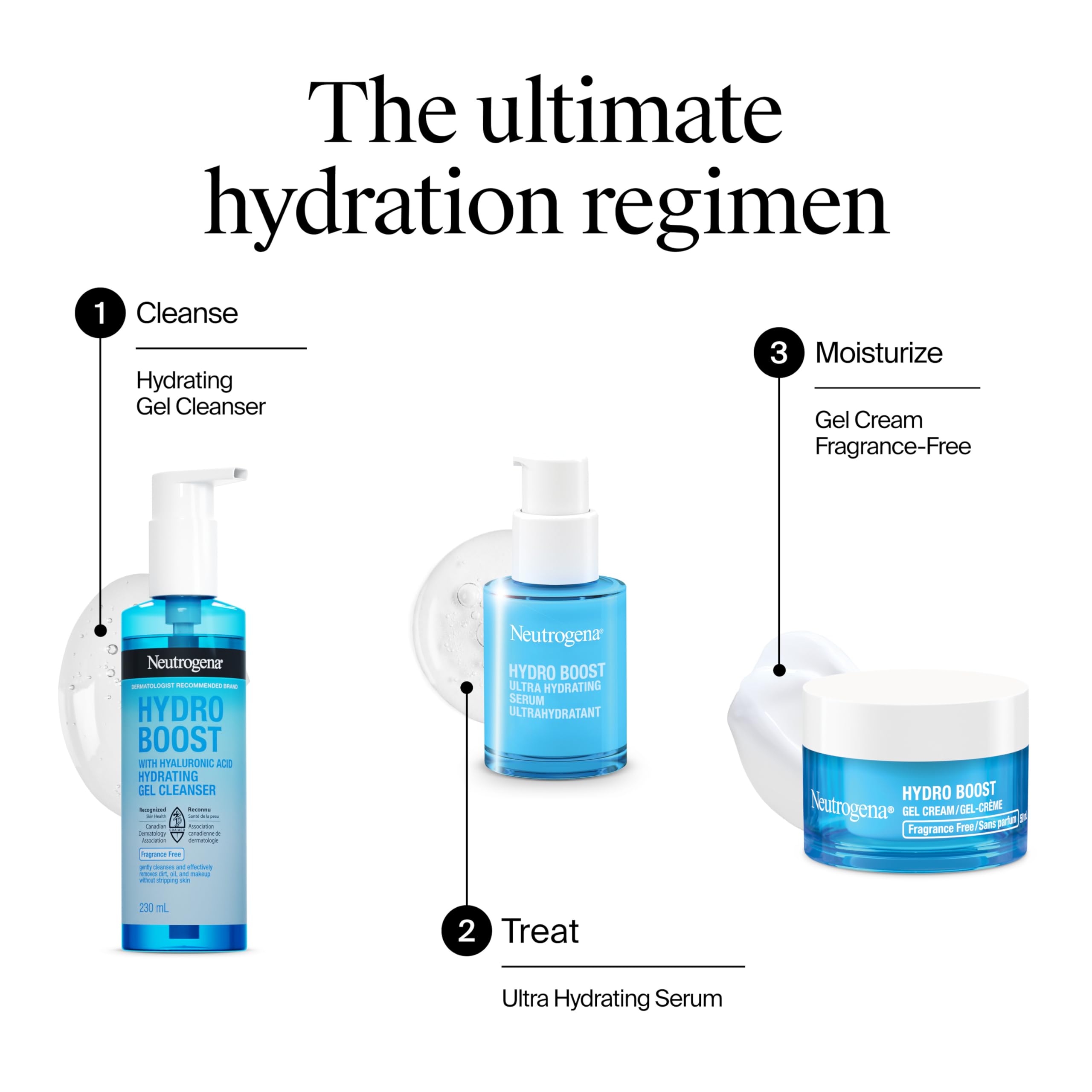 Neutrogena Hydro Boost Fragrance Free Face Moisturizer with Hyaluronic Acid for Dry Skin, Gel Cream Moisturizer For a Refreshing Burst of Hydration & Glowing Skin, Non-Comedogenic, 50ml 🍁 All In One Marketplace Canada