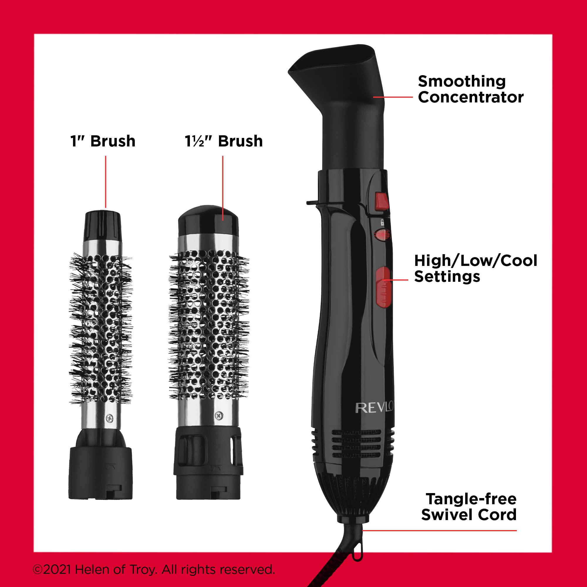 Revlon All-In-One Style Hot Air Kit - Curl and Volumize Hair, Salon-Styled Finish 🍁 All In One Marketplace Canada