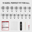 Curvlife 30pcs Short Press On Nails, Shining Stick on Fake Nails Design Glossy Acrylic Nails Tips Glue on Square Press on Nails For Women False Nail Kit With Nail Glue (French Gradient Pink) 🍁 All In One Marketplace Canada