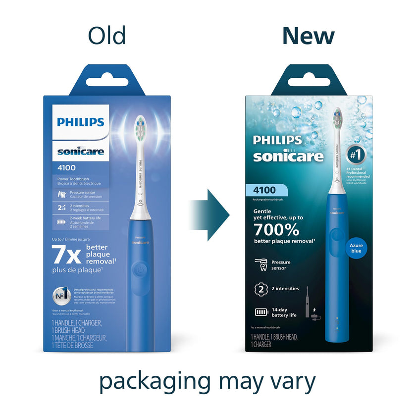 Philips Sonicare 4100 Rechargeable Electric Toothbrush, Azure Blue, HX3681/27 🍁 All In One Marketplace Canada