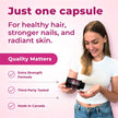Biotin 10000MCG Hair Vitamins For Hair Growth Women | Canadian-Made | Promotes Healthy Skin & Nail Growth - Supports Muscle Function - Biotin Supplement - Hair Growth Products for Women - 120 capsules 🍁 All In One Marketplace Canada