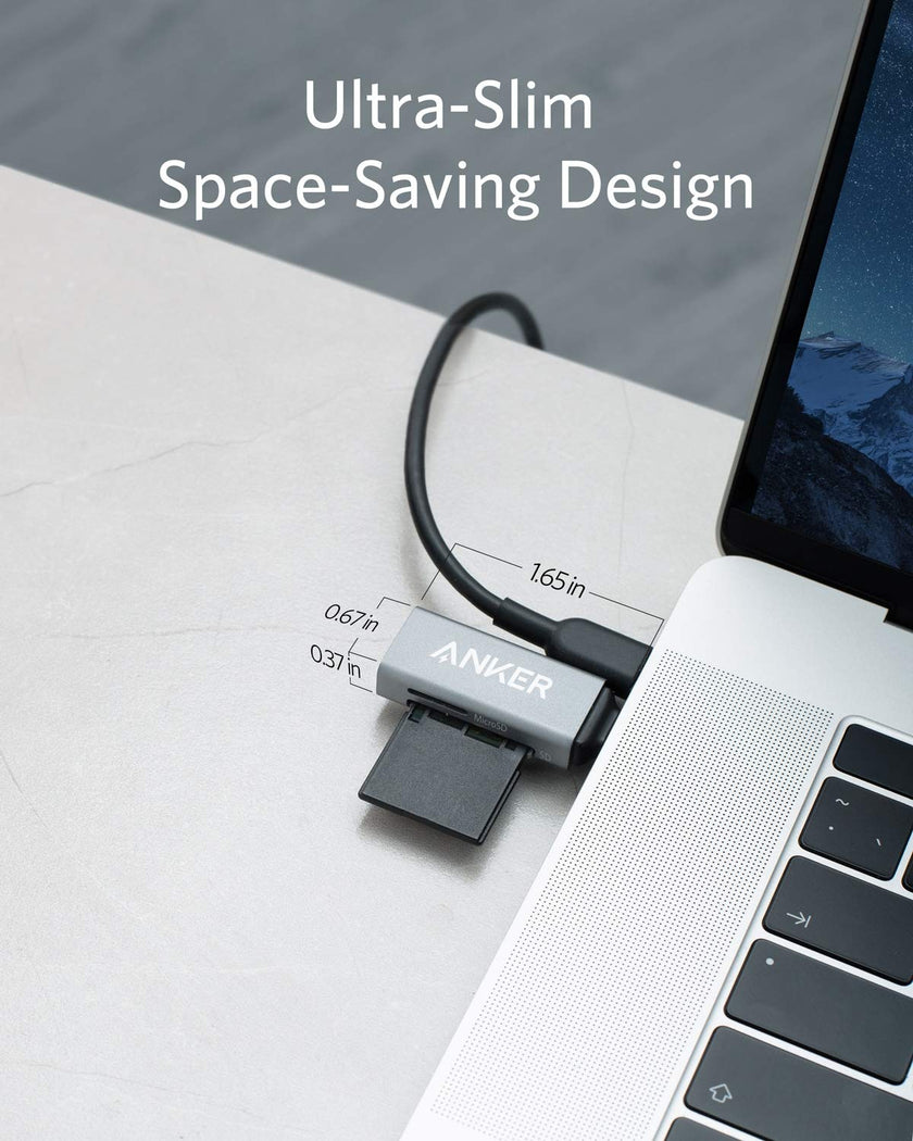 Anker SD Card Reader, 2-in-1 USB C Memory Card Reader for Digital Camera SD Card Viewer with Dual Slot for SDXC, SDHC, SD, MMC, RS-MMC, Micro SDXC,MicroSD, Micro SDHC Card, and UHS-I Cards 🍁 All In One Marketplace Canada