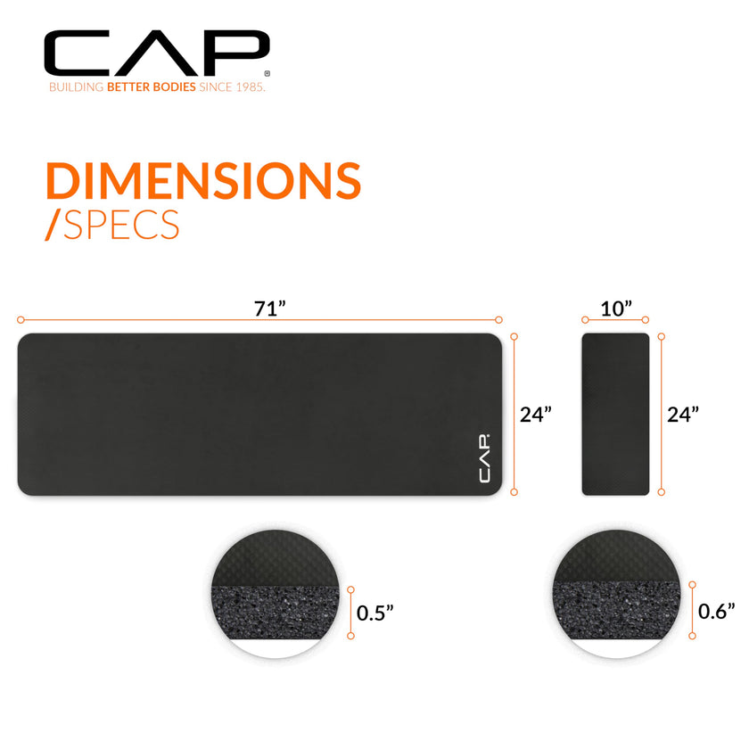 CAP Barbell Yoga Mat 1/2