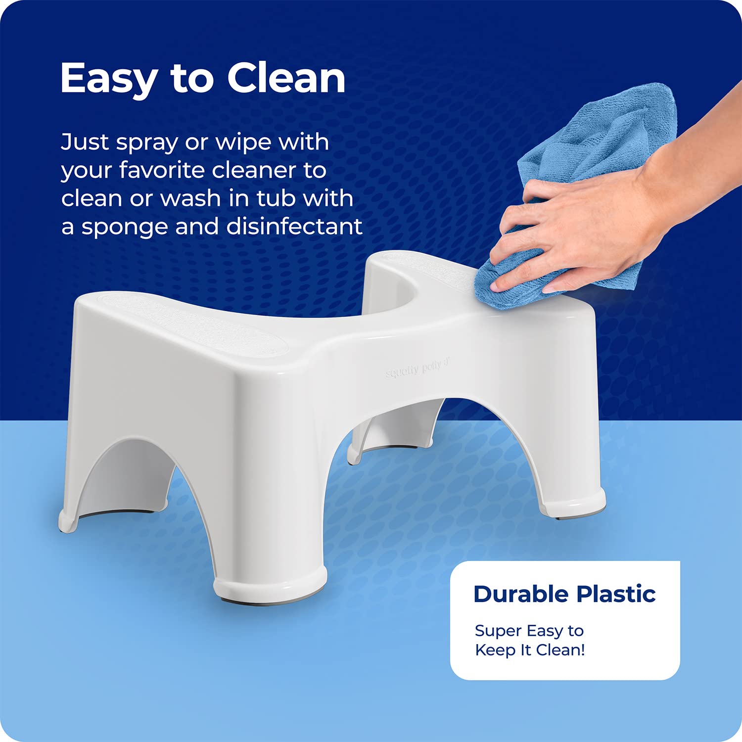 Squatty Potty The Original Bathroom Toilet Stool, White, 9