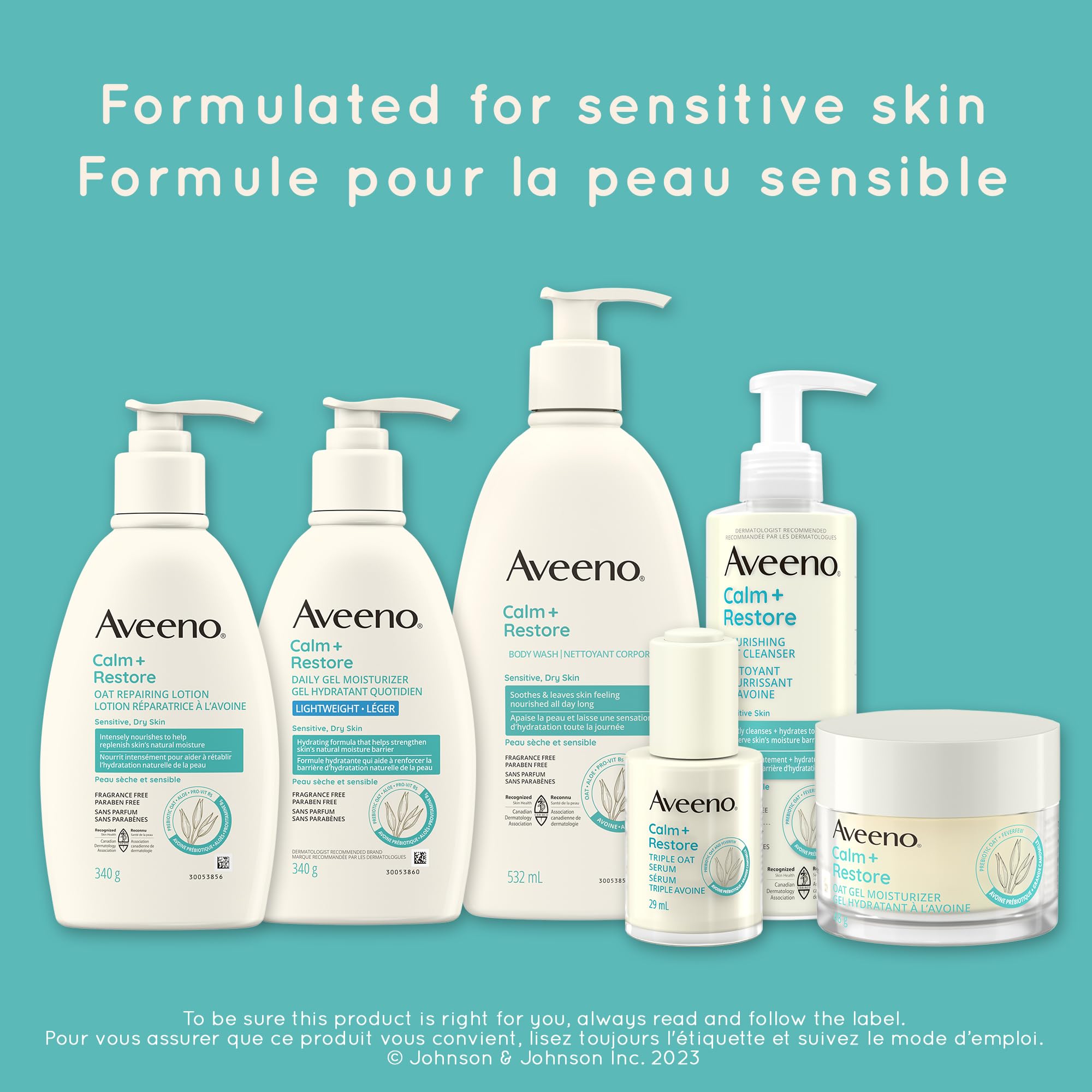 Aveeno Calm + Restore Oat Gel Facial Moisturizer for Sensitive Skin, Lightweight Gel Cream Face Moisturizer with Prebiotic Oat and Feverfew, Hypoallergenic, Fragrance and Paraben-free, 48 Grams 🍁 All In One Marketplace Canada