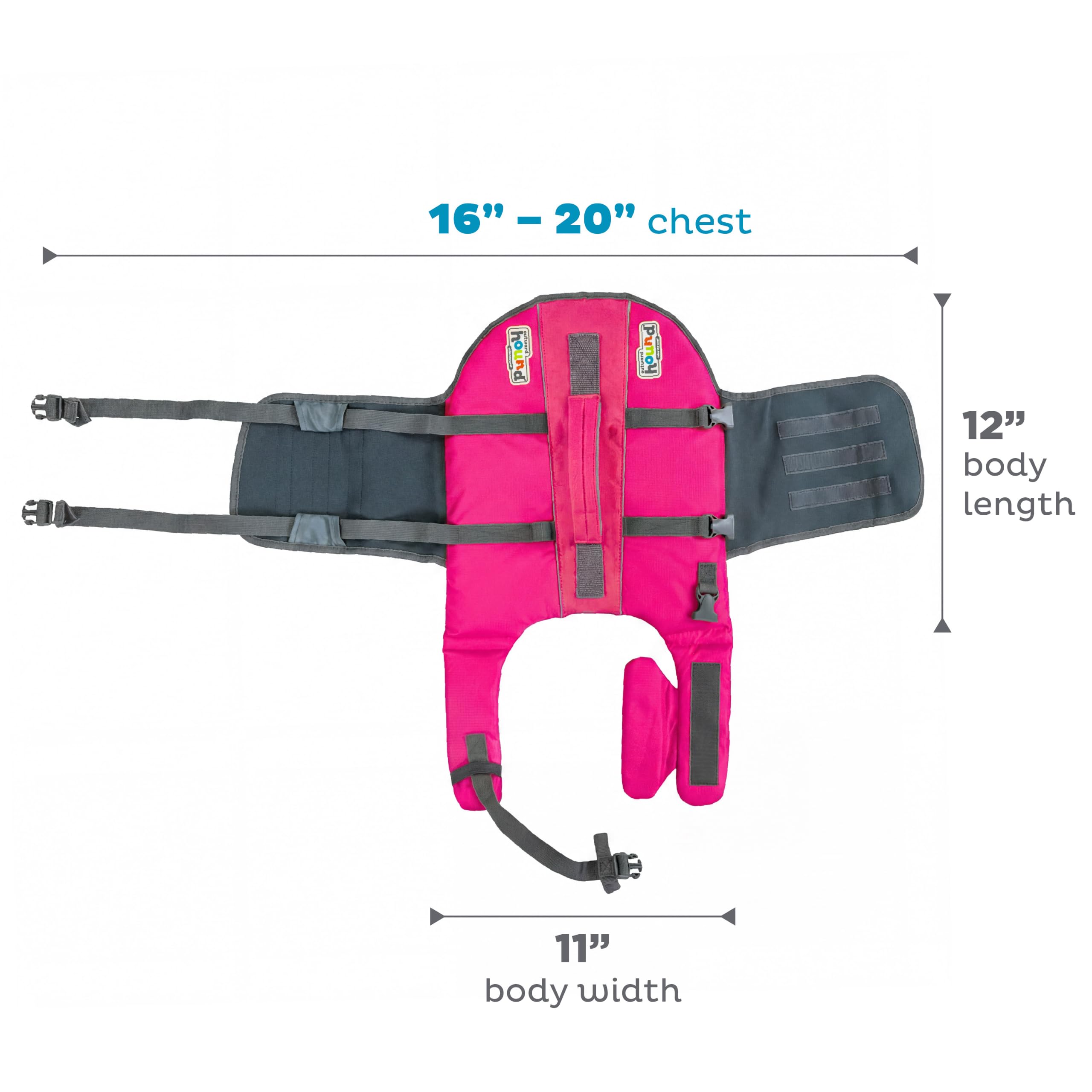 Outward Hound Granby Splash Dog Life Jacket with Handle, Reflective Floating Vest for Swimming & Boating, Maximum Buoyancy, All Skill Levels, Small Dogs & Puppies (16–20
