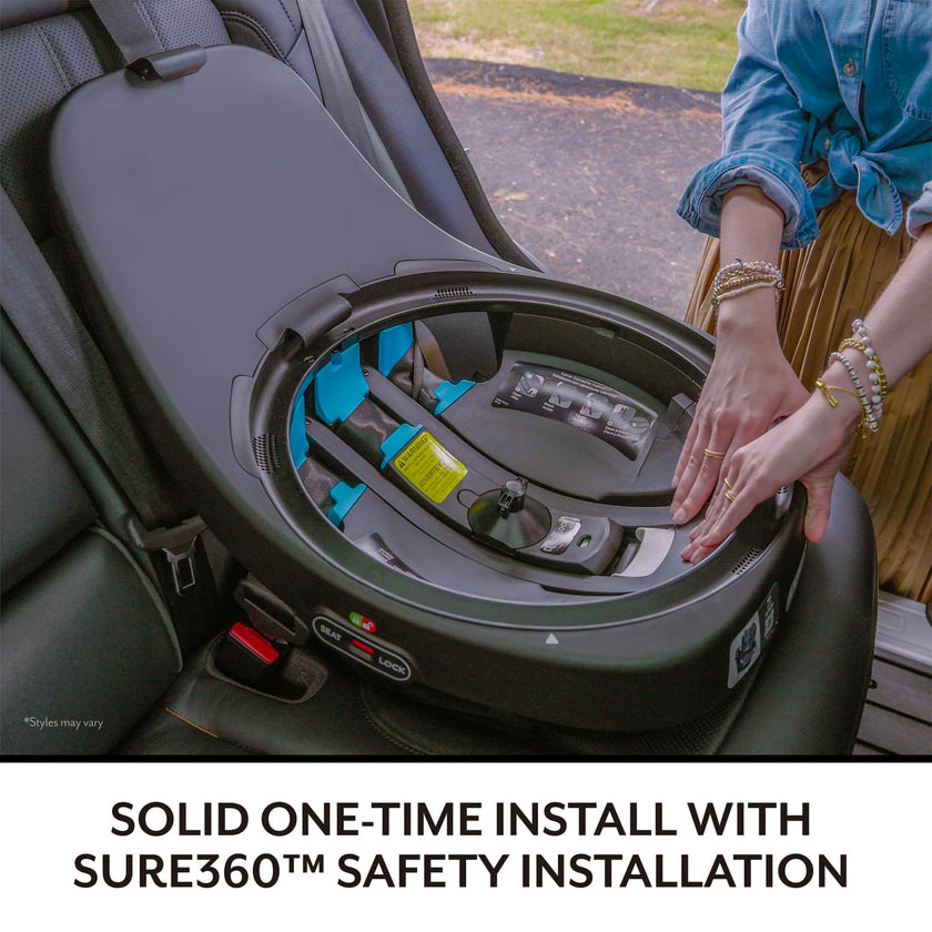 Evenflo Revolve360 Slim 2-in-1 Rotational Car Seat - Canton Black 🍁 All In One Marketplace Canada