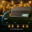 addlon 54FT(48+6) Solar String Lights Outdoor Waterproof with Remote&USB Port Solar Patio Lights Long Last for 20+Hrs, 3 Light Modes, Dimmable Solar Lights for Outside Backyard Party 🍁 All In One Marketplace Canada