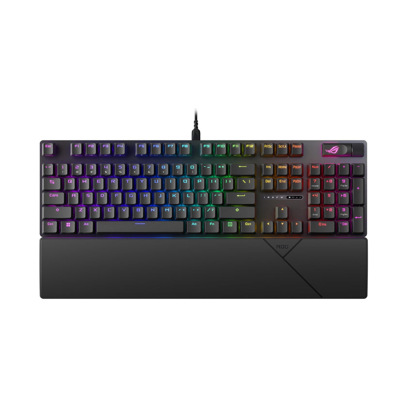 ASUS ROG Strix Scope II X Wired USB Mechanical Gaming Keyboard – 100% Full-Size, Hot Swappable Pre-lubed ROG NX Snow V2 Linear Switches, PBT Keycaps, RGB, PC/Mac Support - Black 🍁 All In One Marketplace Canada
