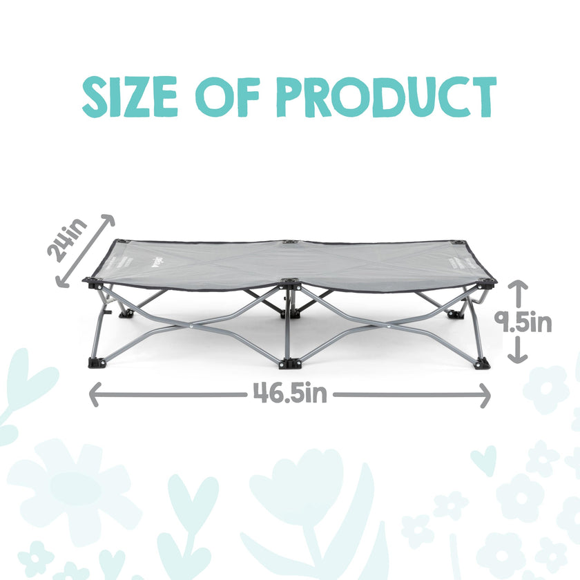 Regalo My Cot® Portable Travel Bed, Grey - Compact, Lightweight, and Portable 🍁 All In One Marketplace Canada