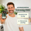 L Theanine, Magnesium Glycinate + Ashwagandha Supplement | Relaxation, Sleep & Memory Support | Stress Relief, Calm, Mood & Sleep Supplements | Made in Canada & Non-GMO | 120 Ct 🍁 All In One Marketplace Canada