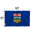 ANLEY Fly Breeze 3x5 Feet Alberta flag - Vivid Color and UV Fade Resistant - Canadian Province of Alberta Flag Polyester with Brass Grommets 3 X 5 Ft 🍁 All In One Marketplace Canada