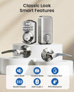 Veise Keyless Entry Door Lock with 2 Lever Handles - Electronic Keypad Deadbolt, Easy Installation Digital Smart Front Door Lock Set, Satin Nickel 🍁 All In One Marketplace Canada