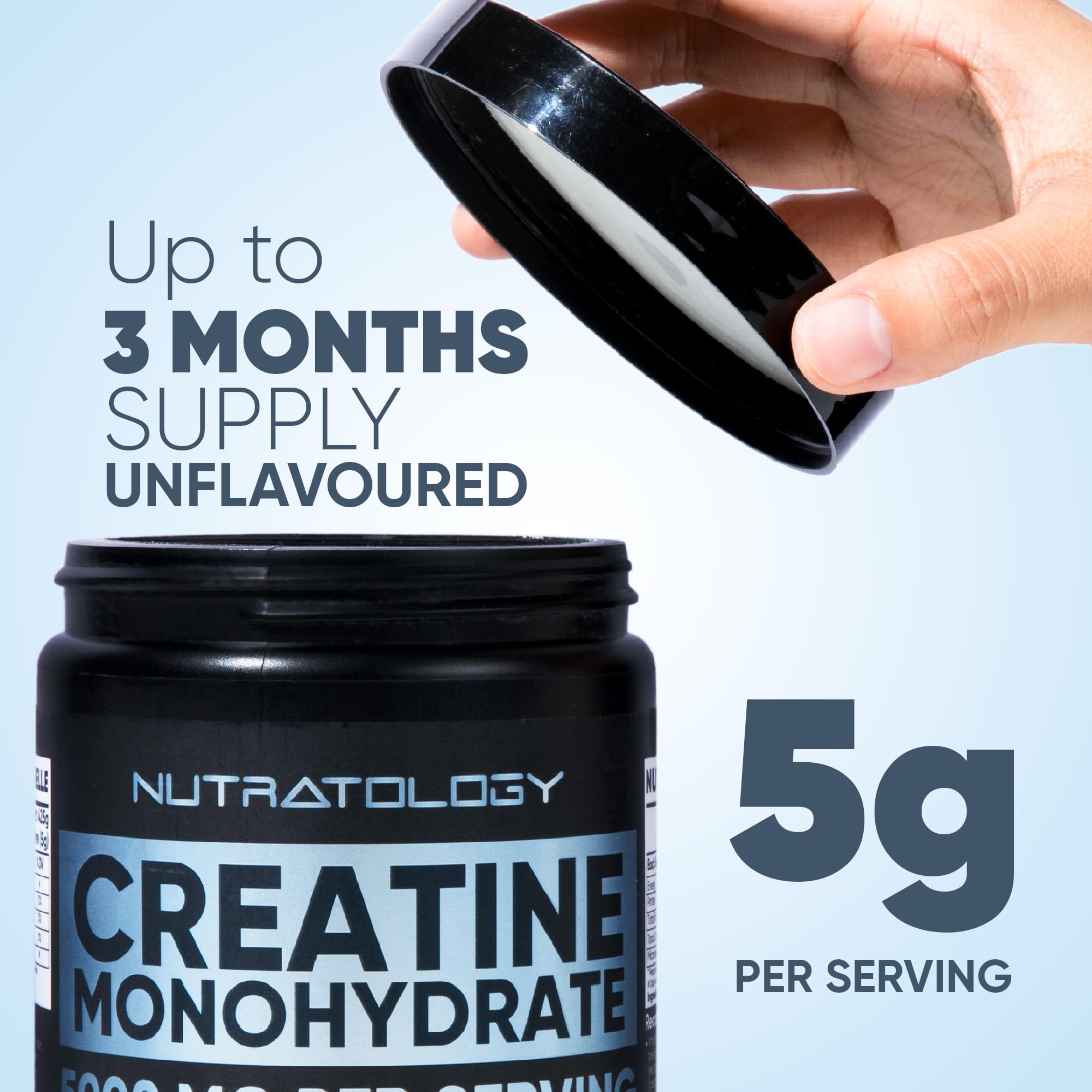 Pure Micronized Creatine Dissolves Easily | Creatine Monohydrate Powder 425g - For Increased Muscle Growth & Performance - Supports Athletic Performance - Creatine Powder for Workouts - 85 Servings 🍁 All In One Marketplace Canada
