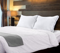 Utopia Bedding Bed Pillows for Sleeping Queen Size (Navy Hem), Set of 2, Cooling Hotel Quality, Gusseted Pillow for Back, Stomach or Side Sleepers 🍁 All In One Marketplace Canada
