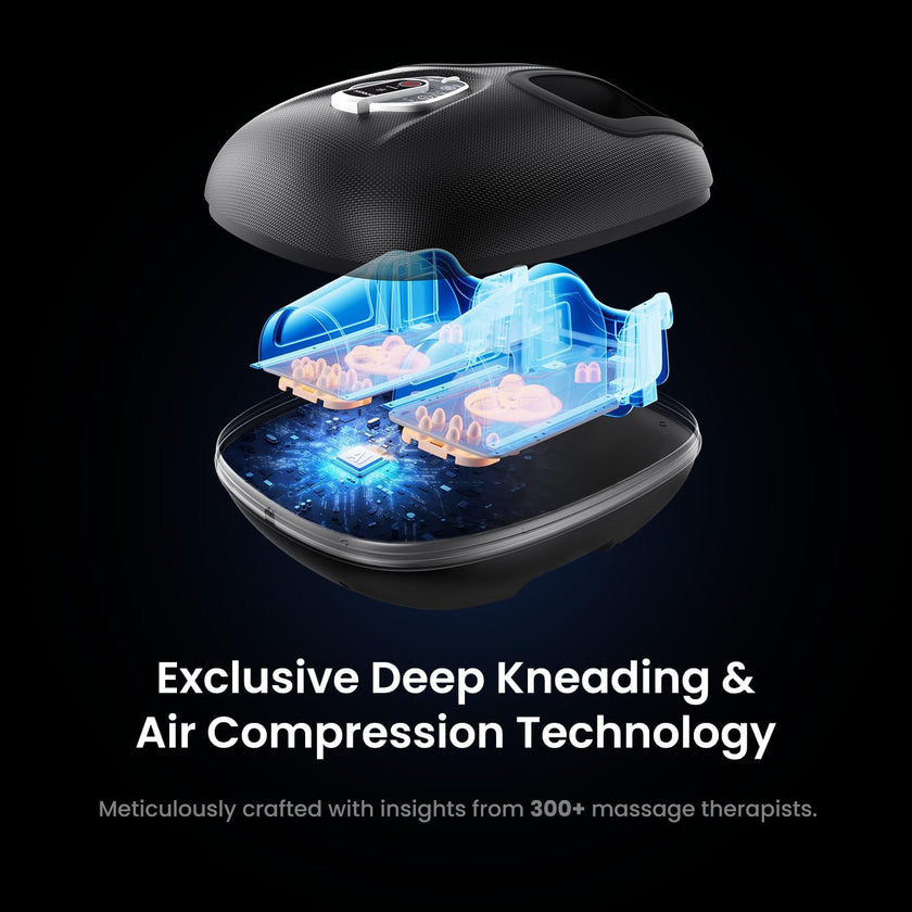 RENPHO Foot Massager with Heat, Deep Kneading Electric Shiatsu Foot Massager Machine with Wireless Remote Control, 3 Heating Levels & Air Compression, Birthday Gifts for Women Men 🍁 All In One Marketplace Canada