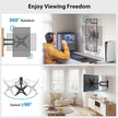Pipishell Full Motion TV Wall Mount for 13-43 Inch LED LCD Flat Curved Screen TVs & Monitors, Max VESA 200x200mm up to 44lbs, Swivel TV Mount Wall Bracket with Rotation Swivel Tilt Extension, PISF1 🍁 All In One Marketplace Canada
