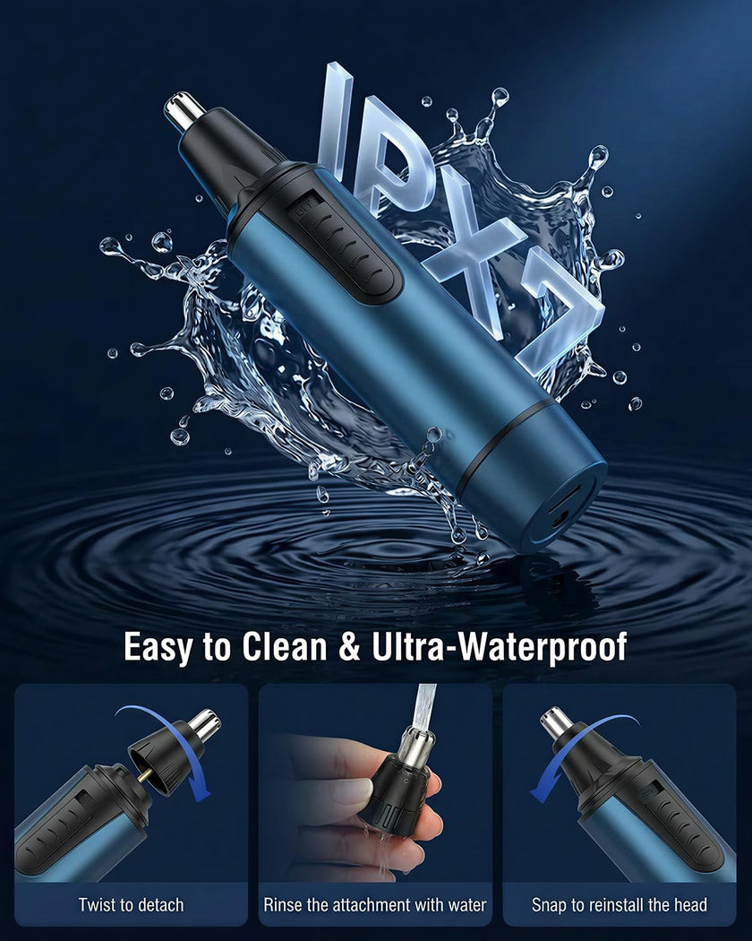 Nose Hair Trimmer for Men and Women Professional USB Rechargeable Ear and Nose Trimmer for Ear Eyebrow Facial Hair Trimmer Body Grooming Kit IPX7 Waterproof Dual Edge Blades for Easy Cleansing 🍁 All In One Marketplace Canada