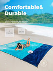 OCOOPA Beach Blanket Sand Free, Super Large 7.2'×6.8', Sandproof Waterproof, Soft Comfortable Sturdy Material, Wide Stripe Design, Light Weight Compact for Picnic, Vacations 🍁 All In One Marketplace Canada