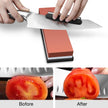 DDF iohEF Sharpening Stone, Whetstone grit 1000/6000, Professional 2-in-1 Double-Sided Knife Sharpener with Non-Slip Silicone Base and Angle Guide (red) 🍁 All In One Marketplace Canada