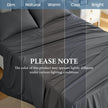 JOLLYVOGUE Queen Size Bed Sheet Set - 4 Piece Bed Sheets Set with Deep Pocket - Soft Breathable & Cooling - Resists Shrinkage & Fading Draps Queen - Easy Care (Dark Grey) 🍁 All In One Marketplace Canada