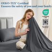 JOLLYVOGUE Queen Size Bed Sheet Set - 4 Piece Bed Sheets Set with Deep Pocket - Soft Breathable & Cooling - Resists Shrinkage & Fading Draps Queen - Easy Care (Dark Grey) 🍁 All In One Marketplace Canada