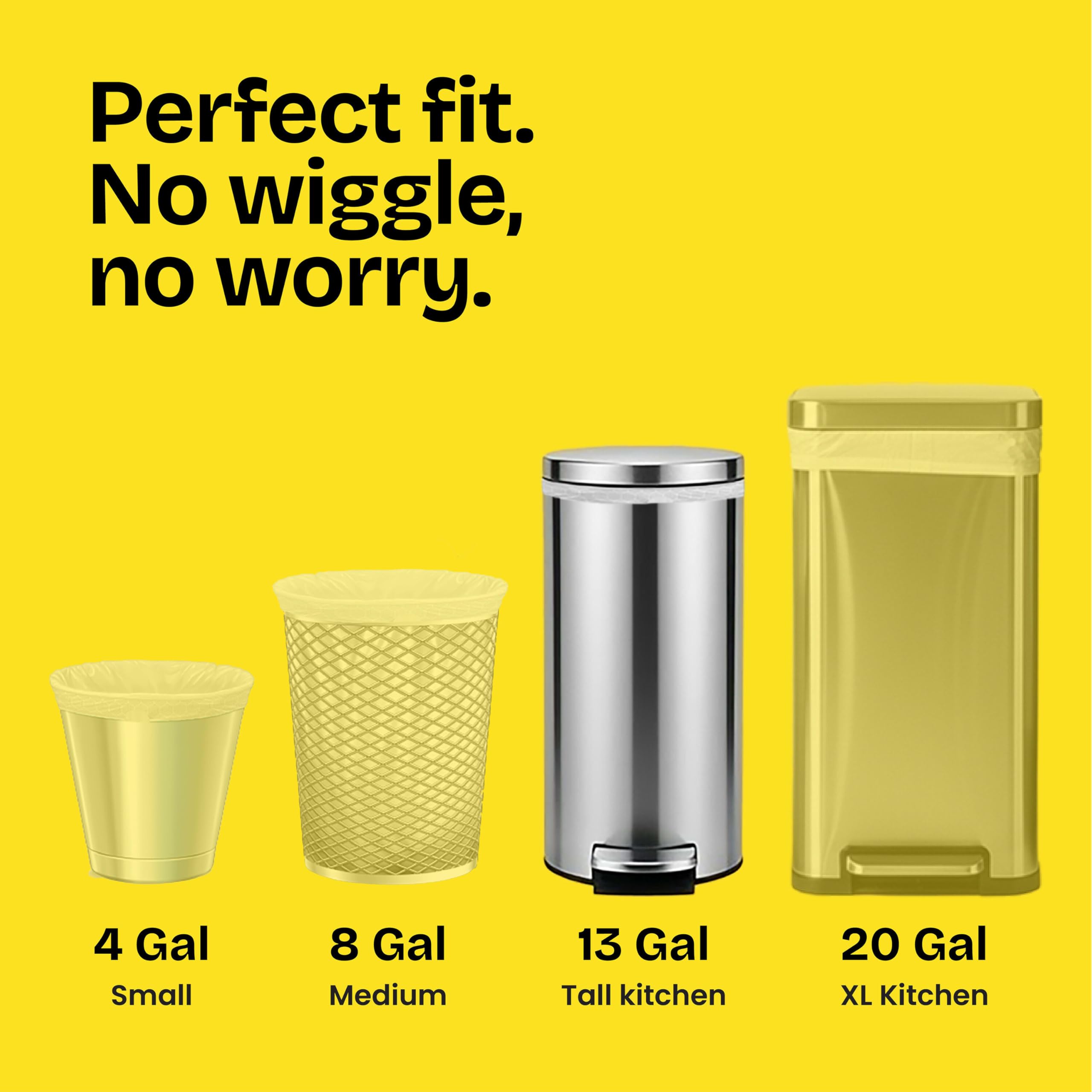 Glad Tall Kitchen Drawstring Trash Bags - OdorShield 13 Gallon Grey Trash Bag, Febreze Fresh Clean - 80 Count 🍁 All In One Marketplace Canada