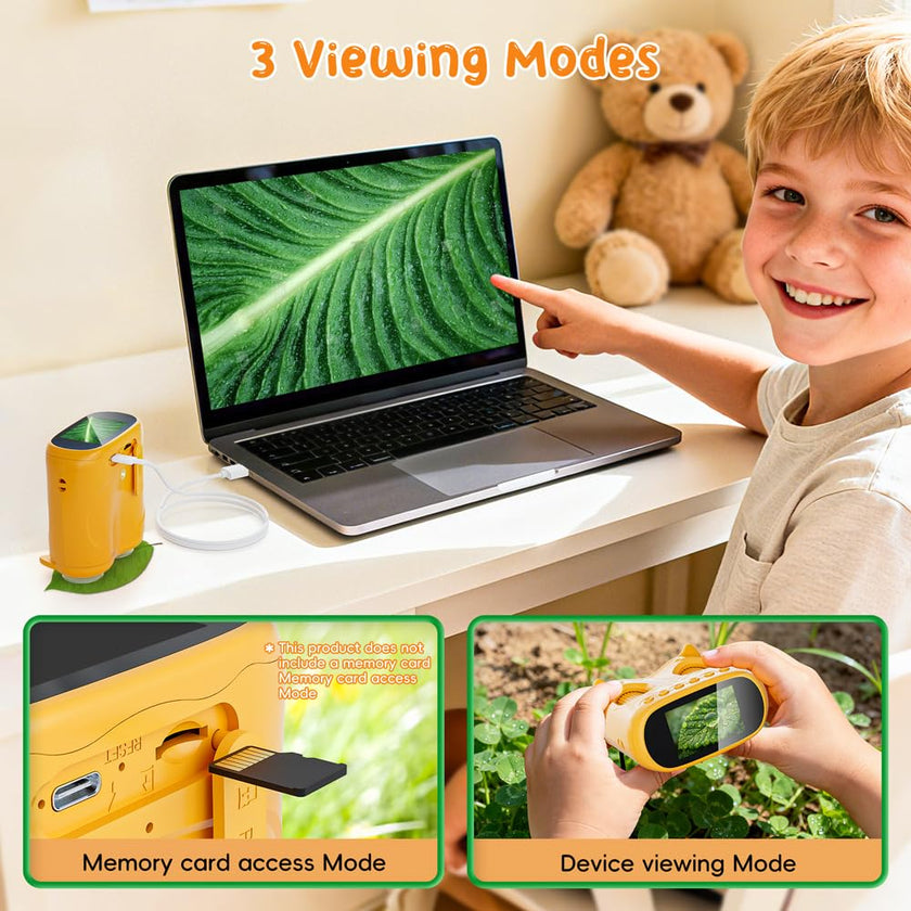 Temodu 2-in-1 Kids Microscope Telescope, 2.0