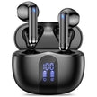 Wireless Earbuds, Bluetooth 5.4 Bass Stereo Headphones with 4 ENC Mic, 50H Playback Ear Buds with Charging Case LED Display,Sport Earphones IPX7 Waterproof for Phone, Android, Pad, DeepBlack 🍁 All In One Marketplace Canada