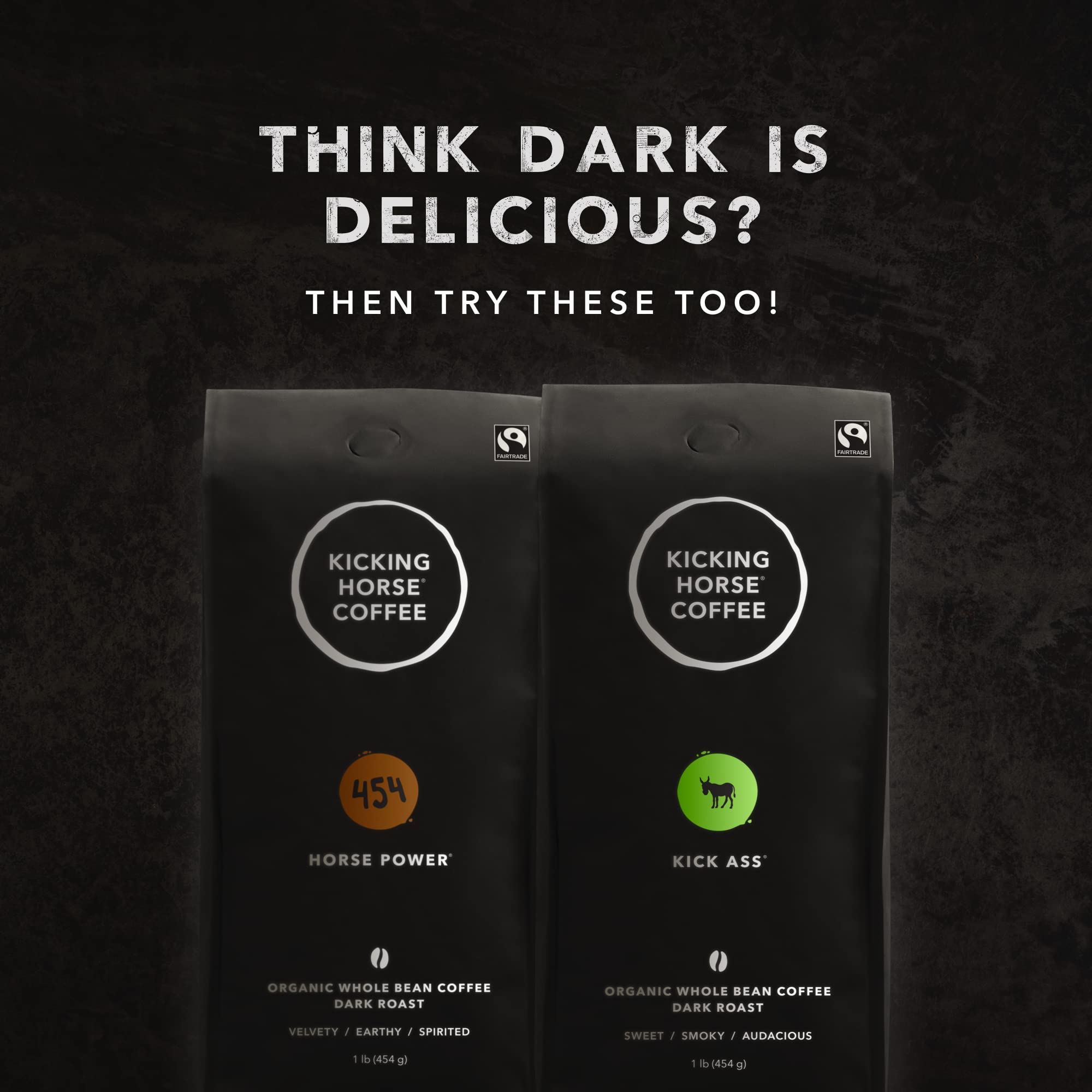 Kicking Horse Coffee, Whole Bean, 1 lb - Certified Organic, Fairtrade, Kosher Coffee, Grizzly Claw - Dark Roast, 454 g (Pack of 1) 🍁 All In One Marketplace Canada