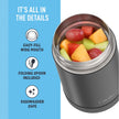 THERMOS FUNTAINER Food Jar with Spoon, 16oz, Matte Charcoal 🍁 All In One Marketplace Canada
