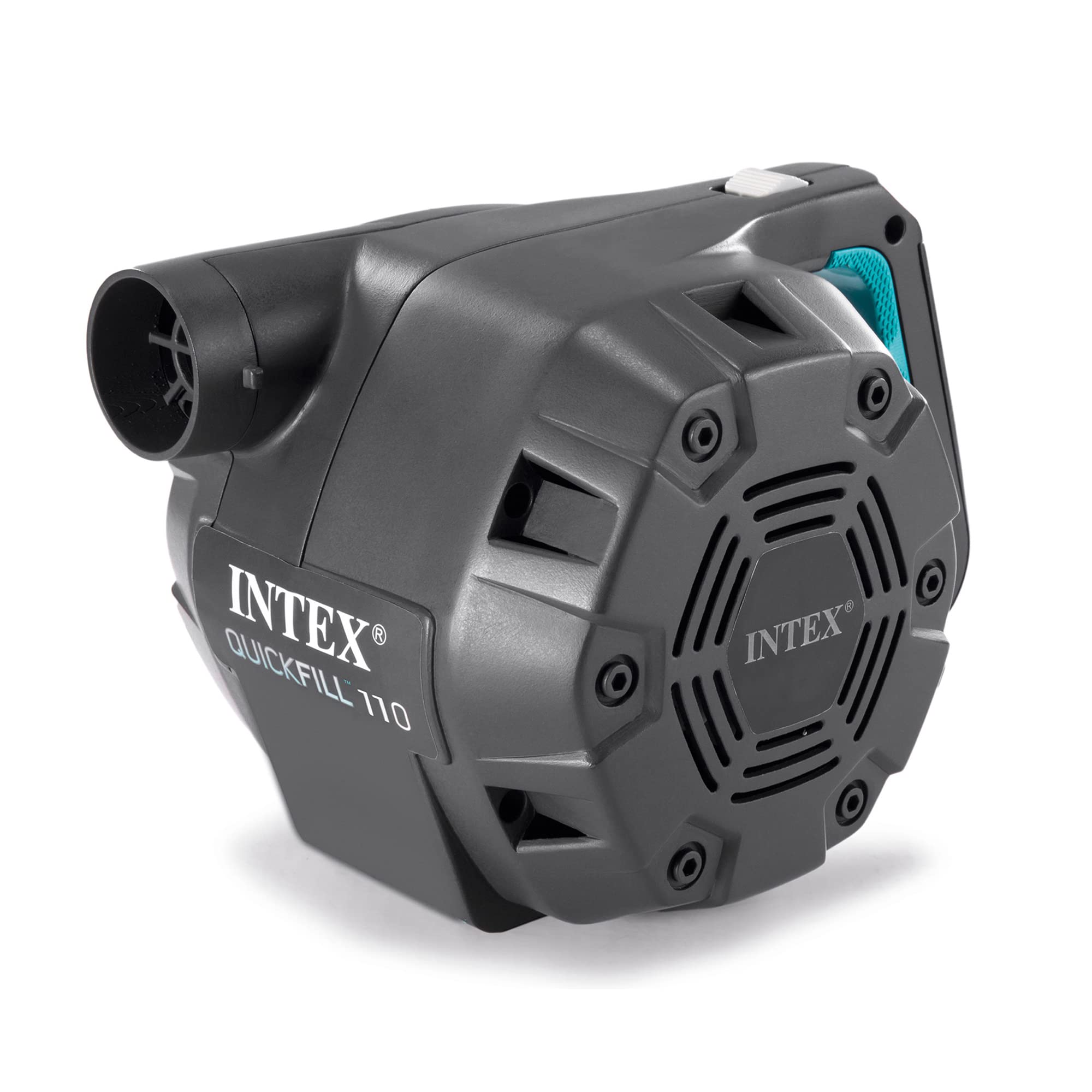 INTEX 66643E QuickFill 120 Volt AC Electric Pump: Inflates and Deflates Air Mattresses – Includes 3 Interrconnecting Nozzles – Easy Carry Handle – 1100 L/Min Air Flow – Indoor Use 🍁 All In One Marketplace Canada