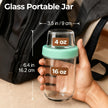 ComSaf Overnight Oats jars with Lids （16oz+4oz 2Pcs）, Dual-Laryer Chia Pudding Jars with Dry and Wet Separation, Yogurt Parfait Contianer for Oatmeal Cereal Nut Fruit, Meal Prep Glass Jars for Salad 🍁 All In One Marketplace Canada
