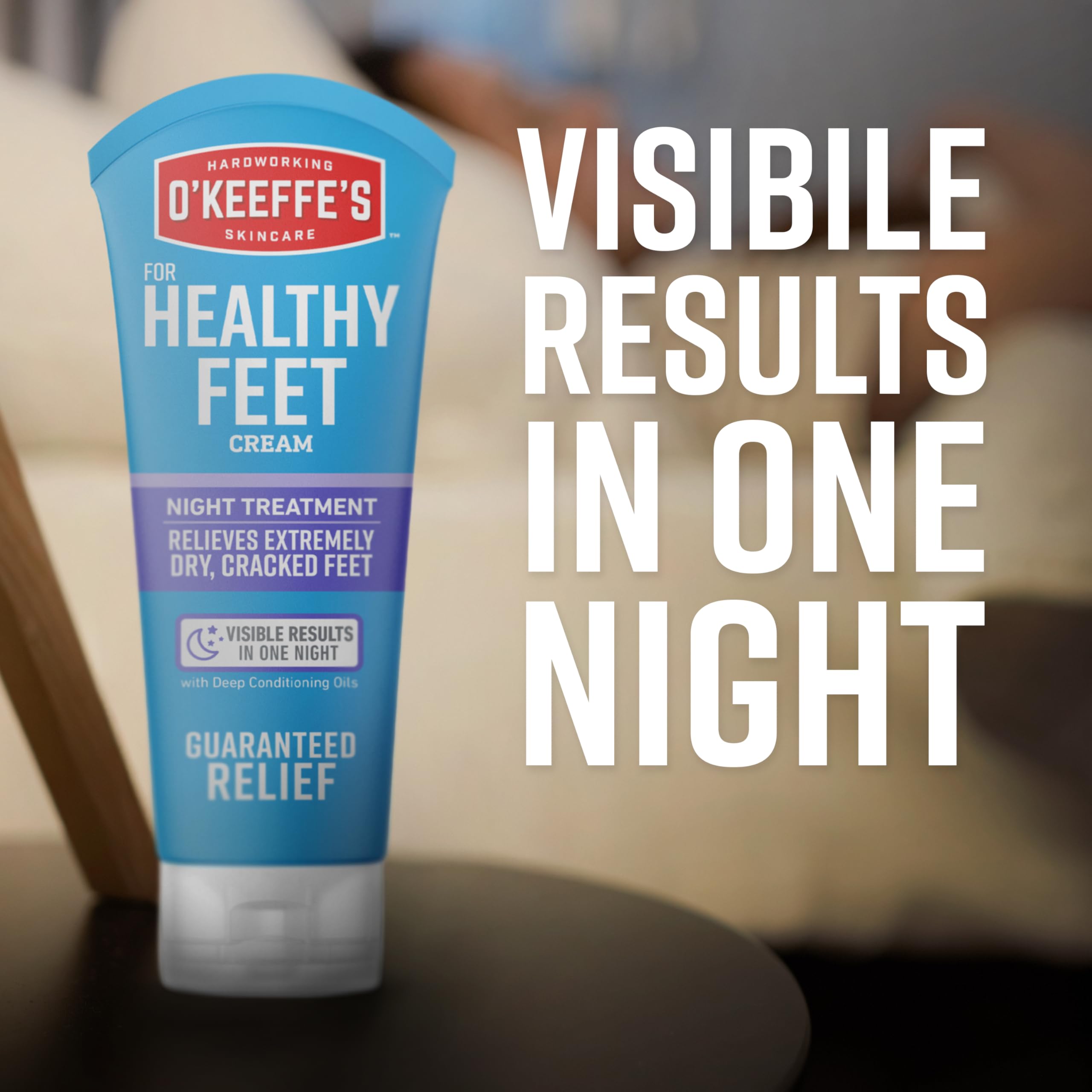 O'Keeffe's Healthy Feet Night Treatment Foot Cream for Dry Feet, 198 g 🍁 All In One Marketplace Canada